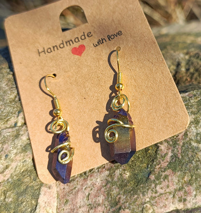 Iridescent Crystal Earrings