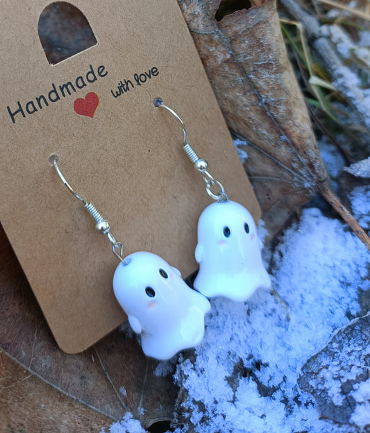 Tiny Ghost Earrings