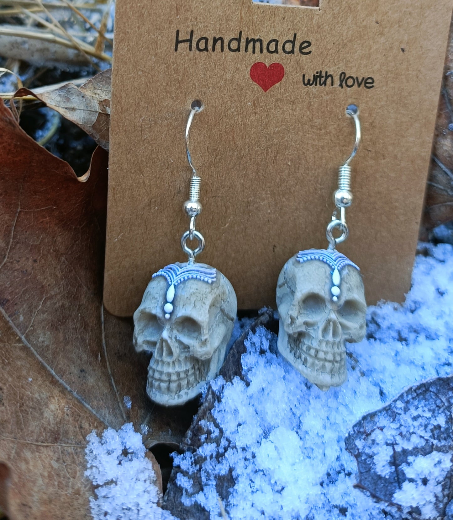 Resin Skull Earrings