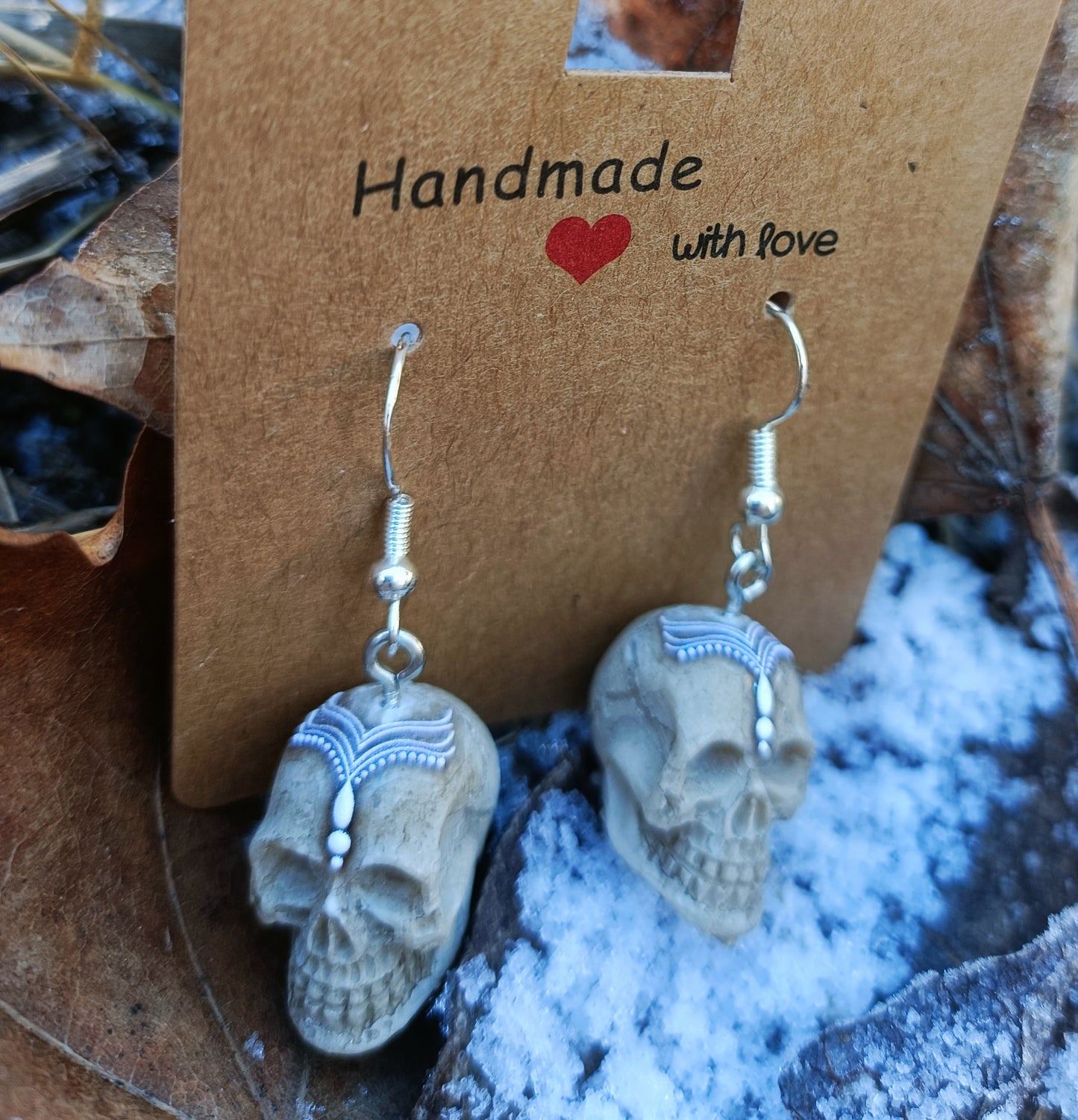 Resin Skull Earrings