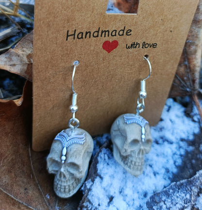 Resin Skull Earrings