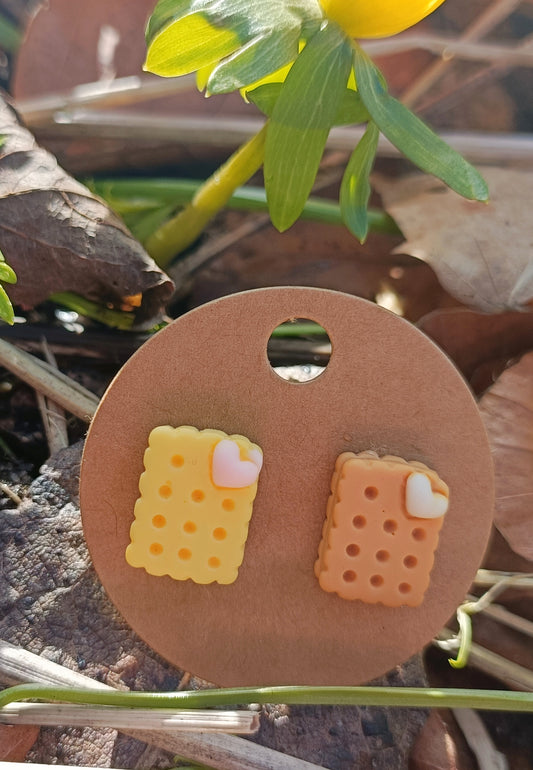 Biscuit Stud Earrings