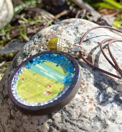 Tiny Painting Necklace
