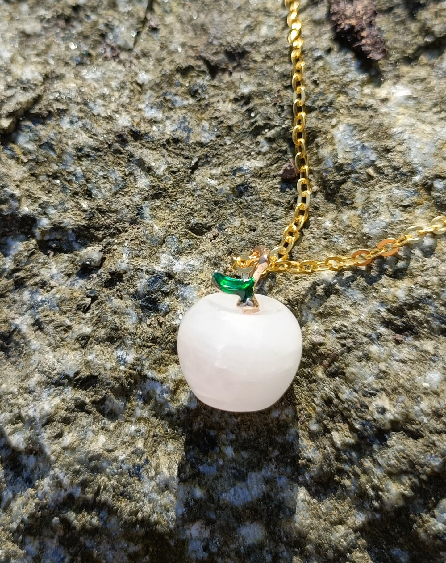 Gemstone Apple Necklace