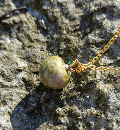 Gemstone Apple Necklace