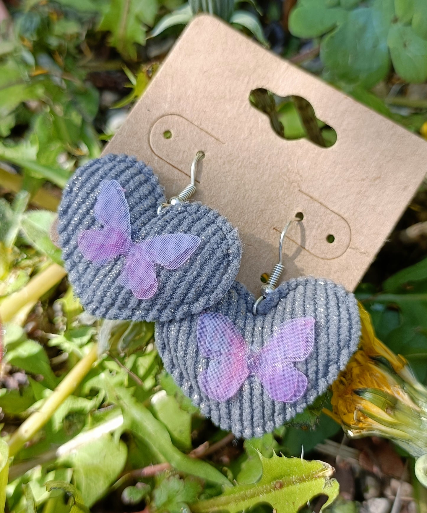 Heart & Butterfly Earrings