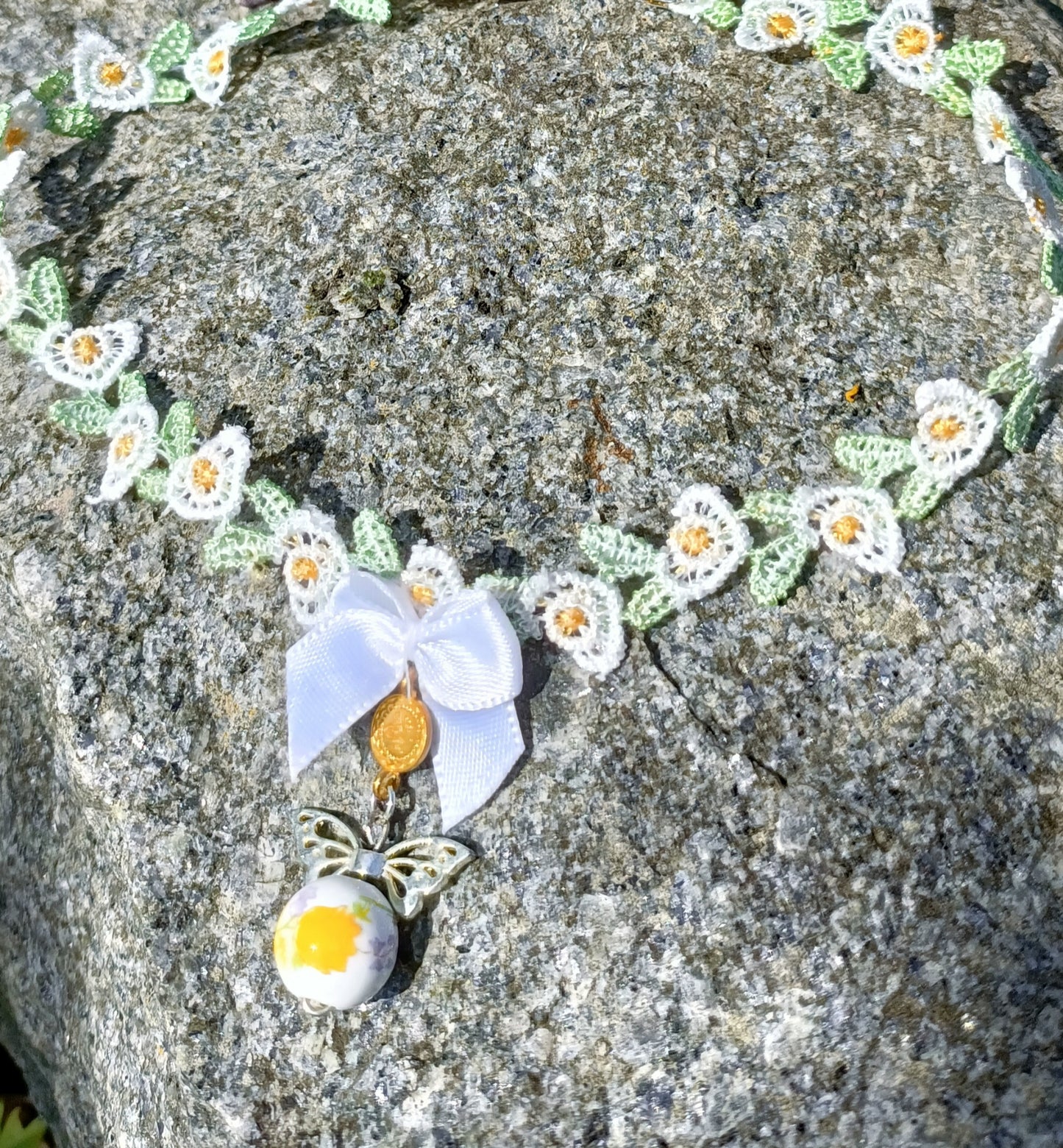 Helleborus Embroidery Chokers