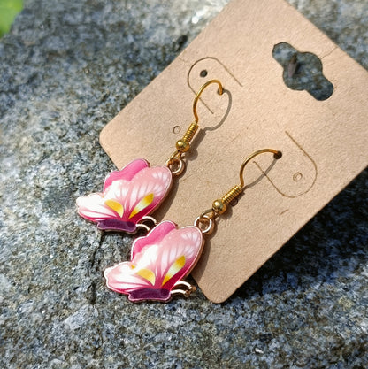 Enamel Butterfly Earrings