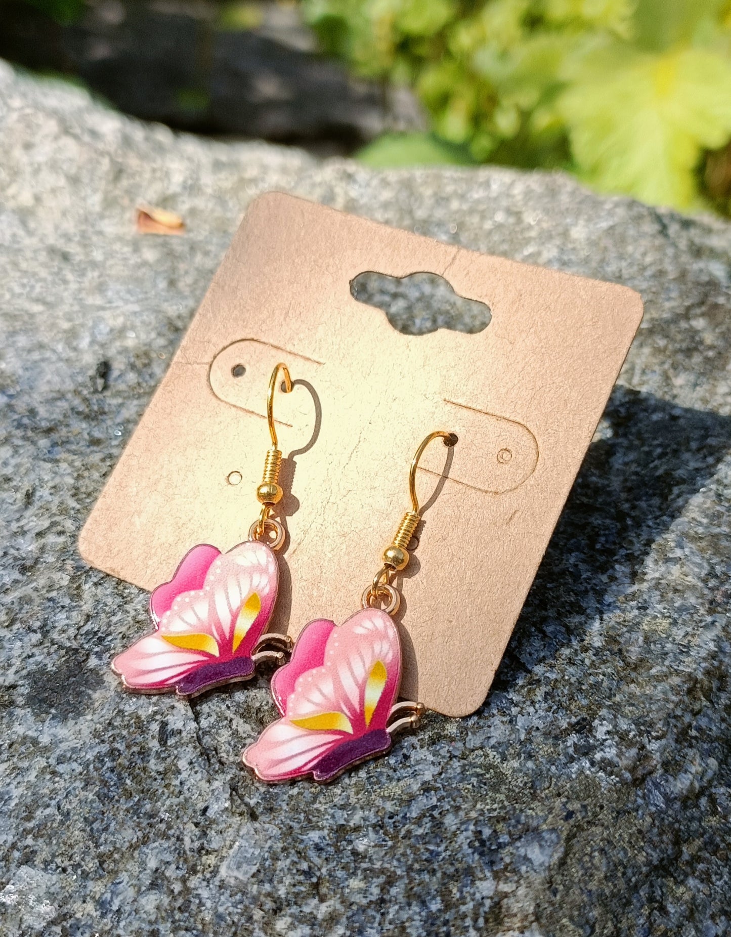 Enamel Butterfly Earrings