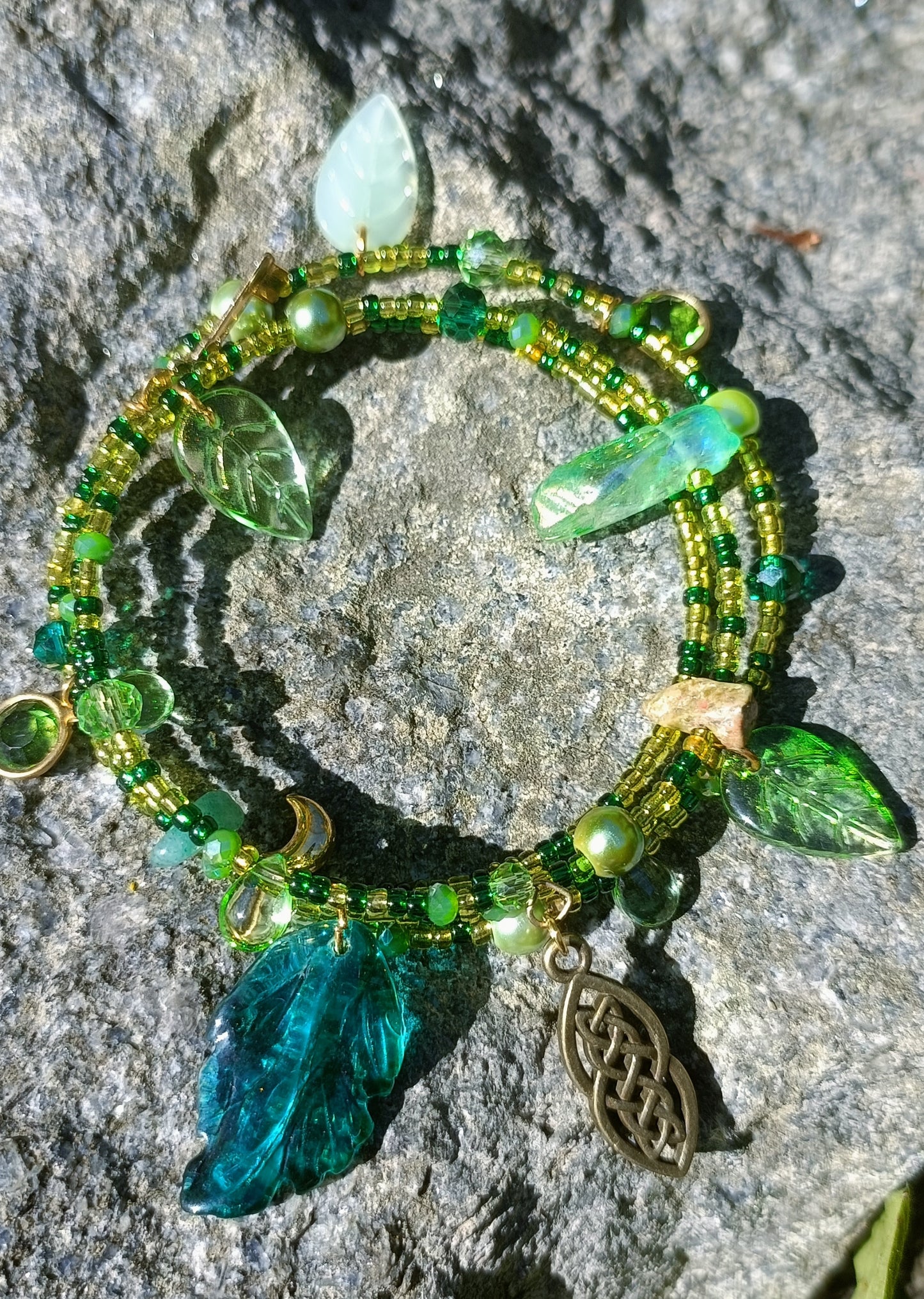 Glass Charm Bracelet