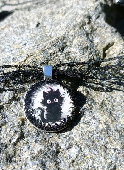 Black cat choker
