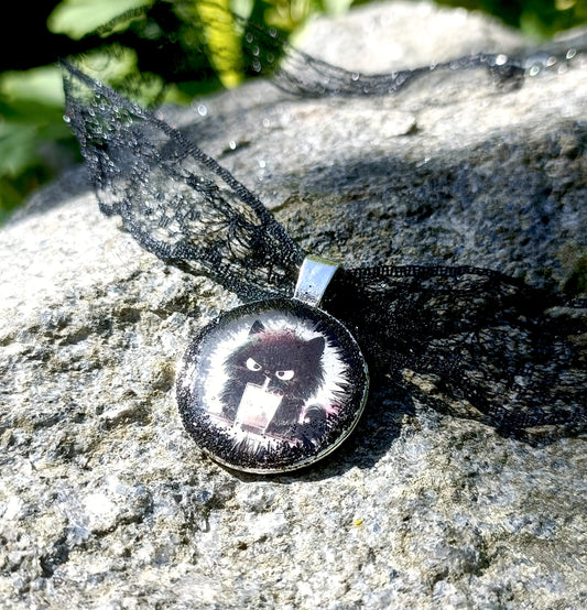 Black cat choker