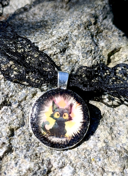 Black cat choker