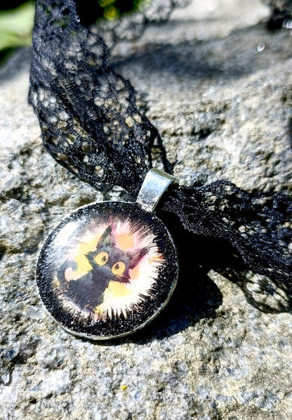 Black cat choker