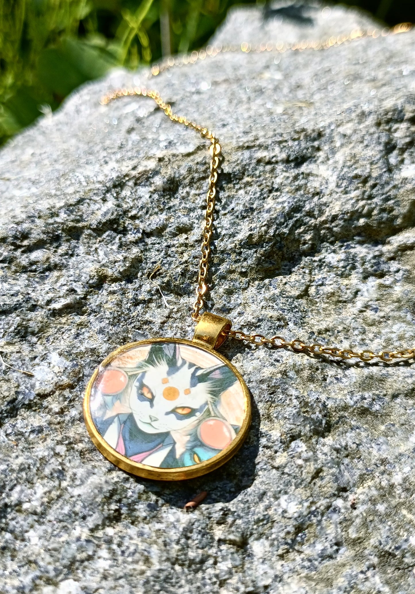 Cat familiar pendants