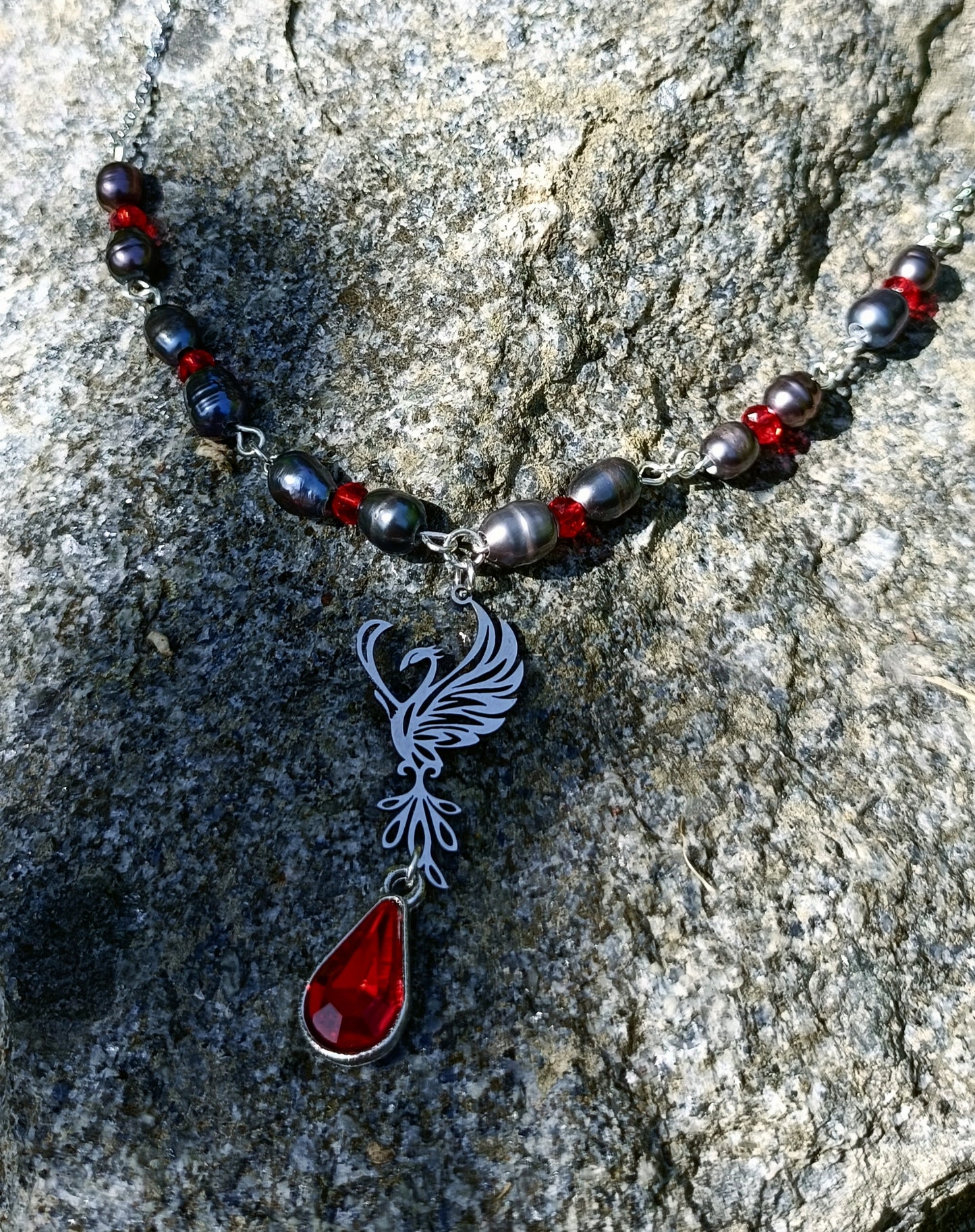 Phoenix pearl necklace