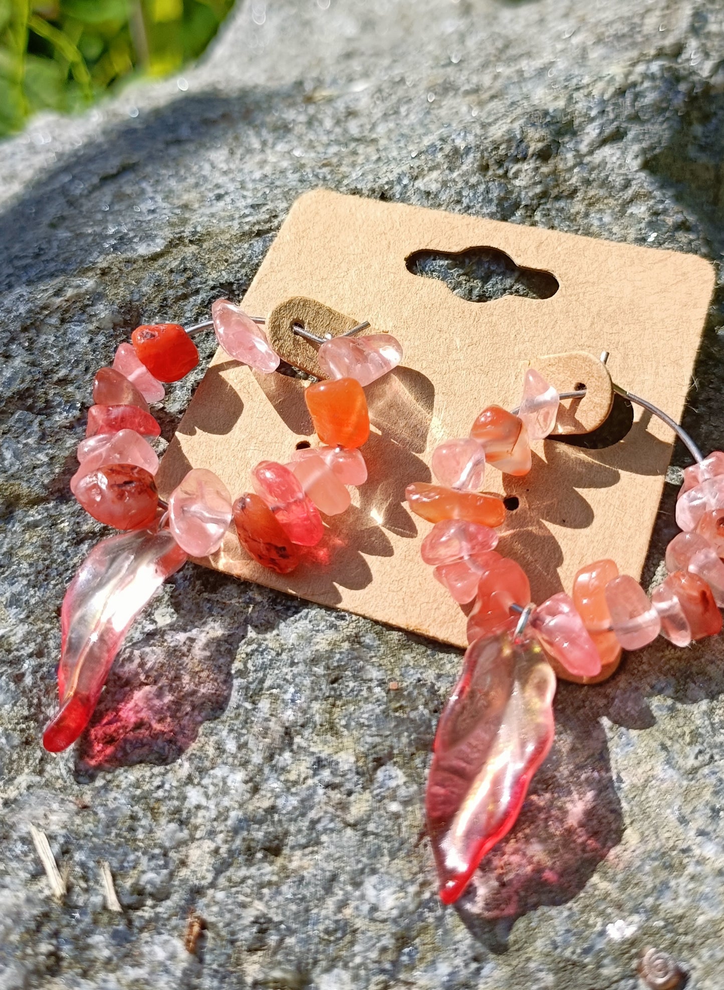 Crystal circlet earrings