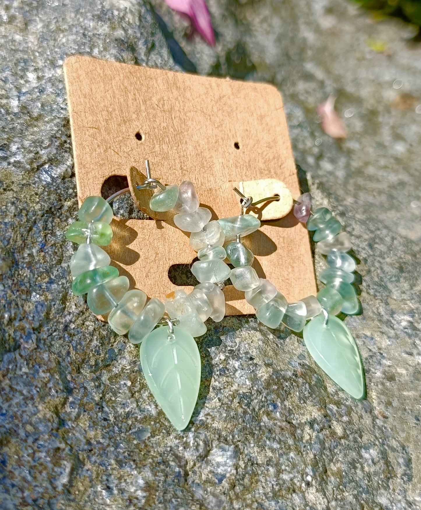 Crystal circlet earrings