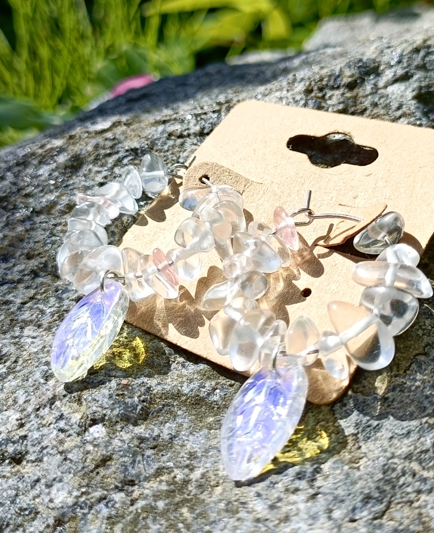 Crystal circlet earrings