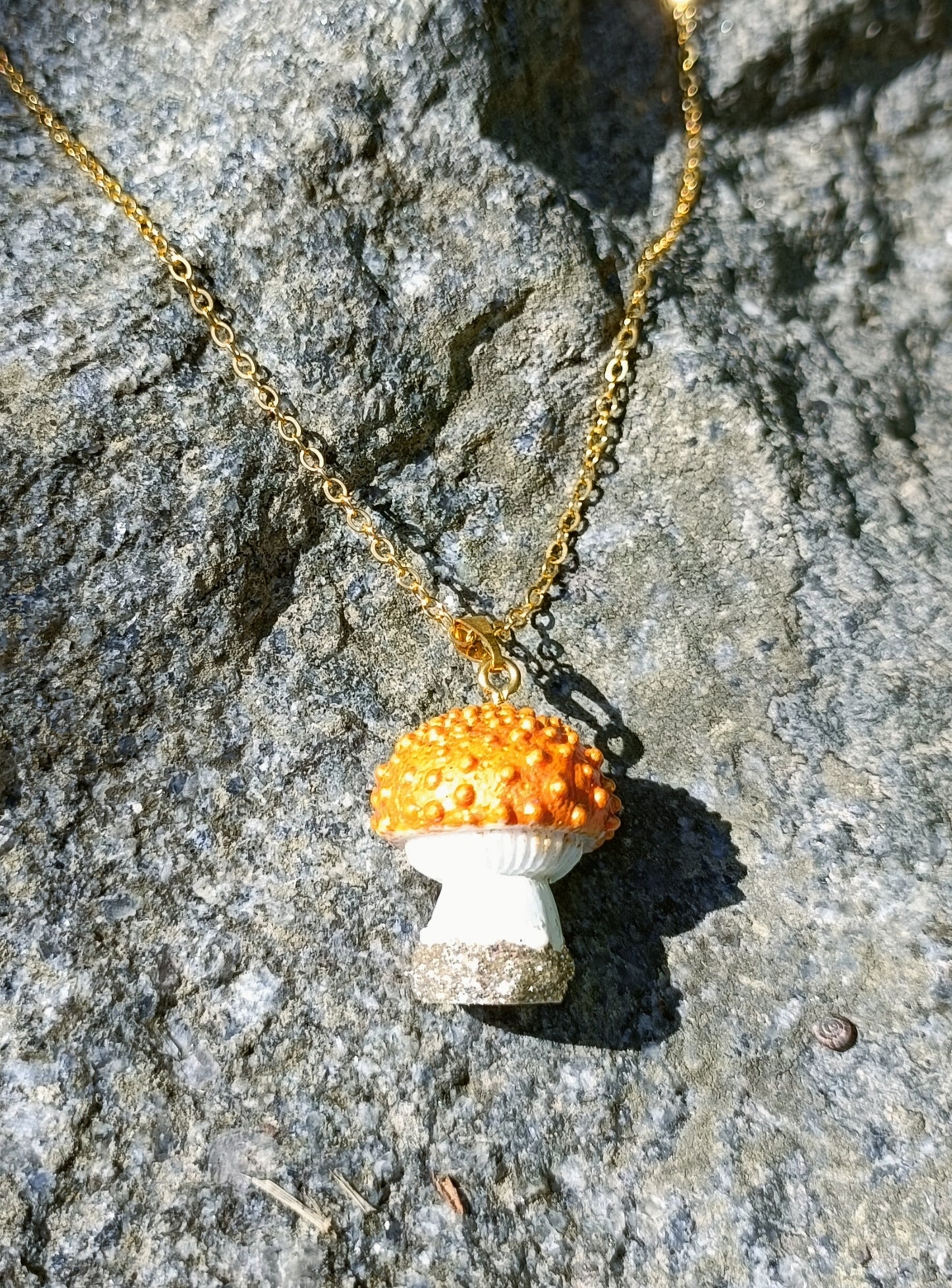 Resin Mushroom Pendants