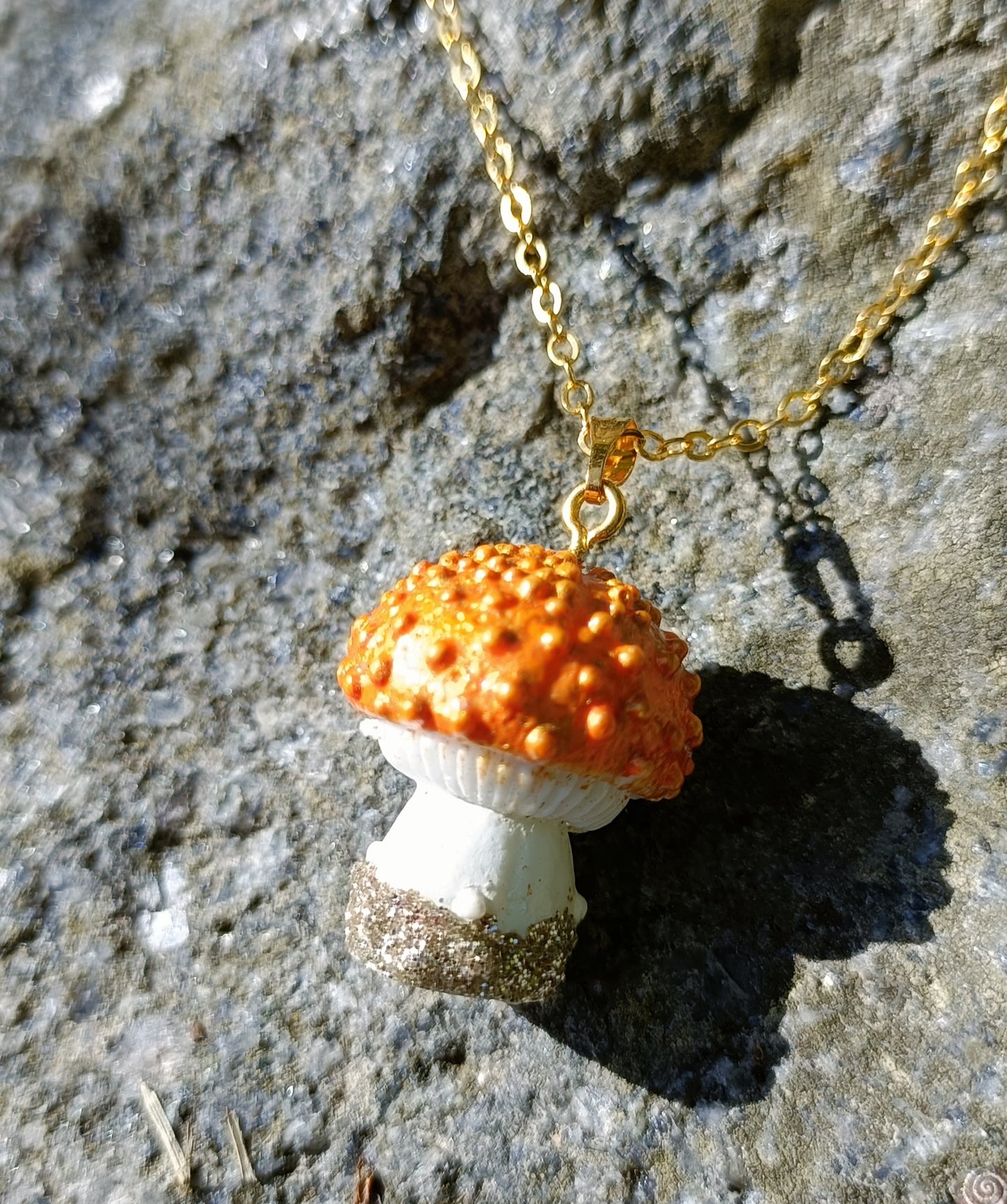 Resin Mushroom Pendants