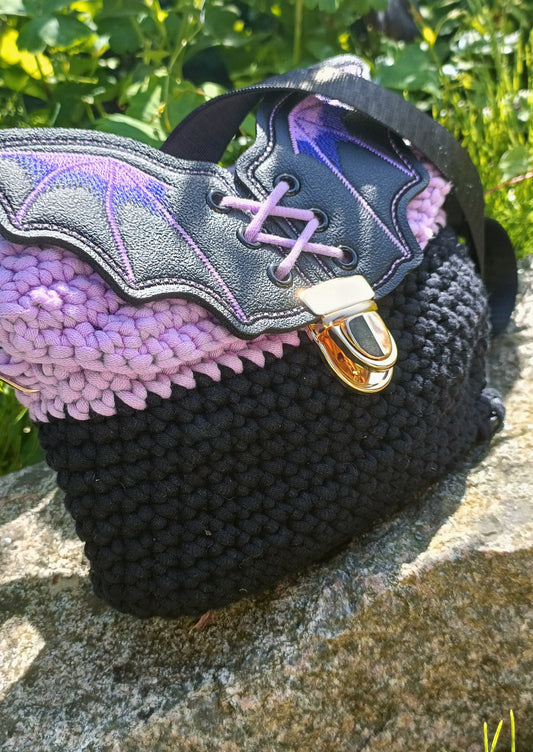 Purple Batwing Purse
