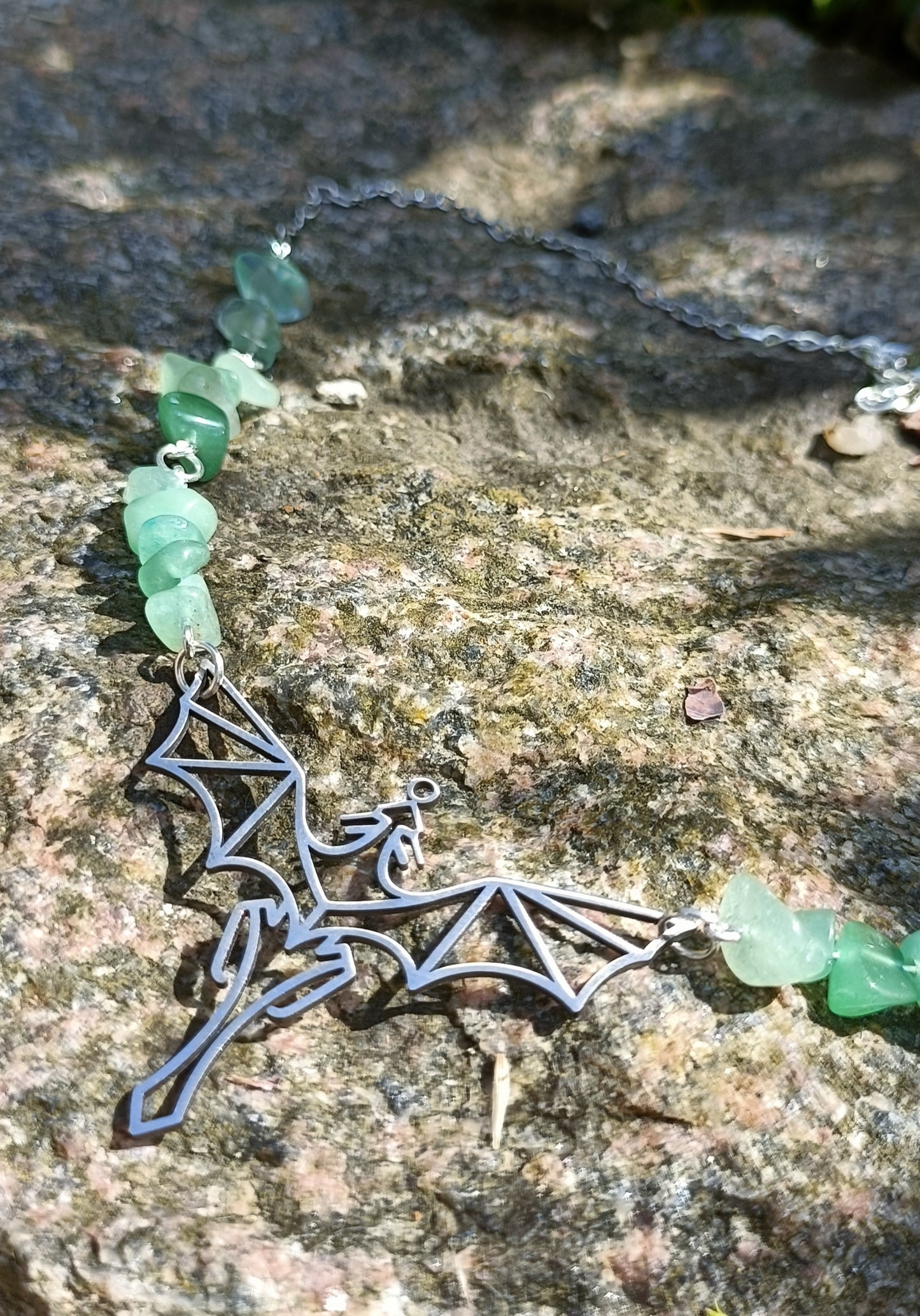 Aventurine Dragon Necklace