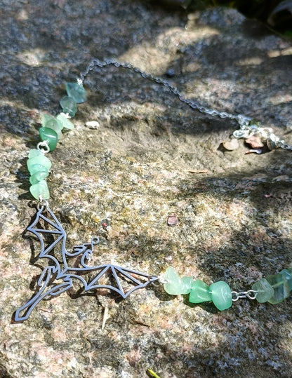 Aventurine Dragon Necklace