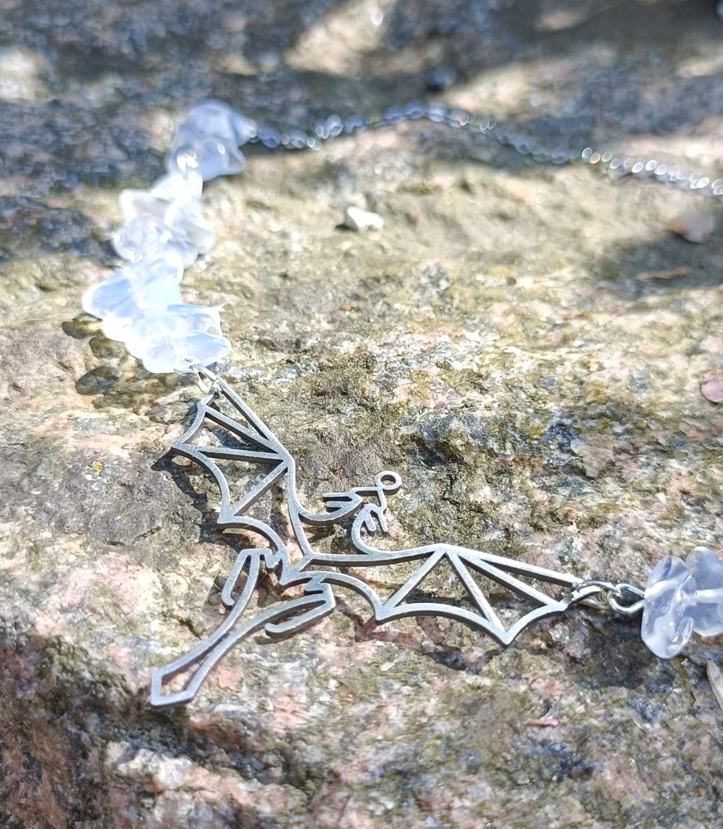Adularia Dragon Necklace