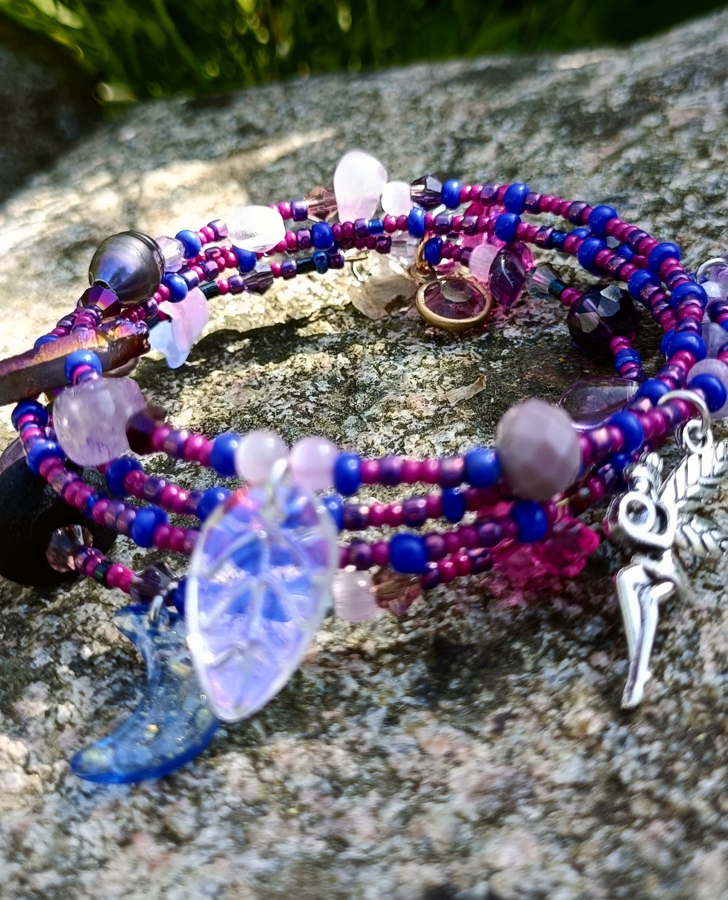 Glass Charm Bracelet
