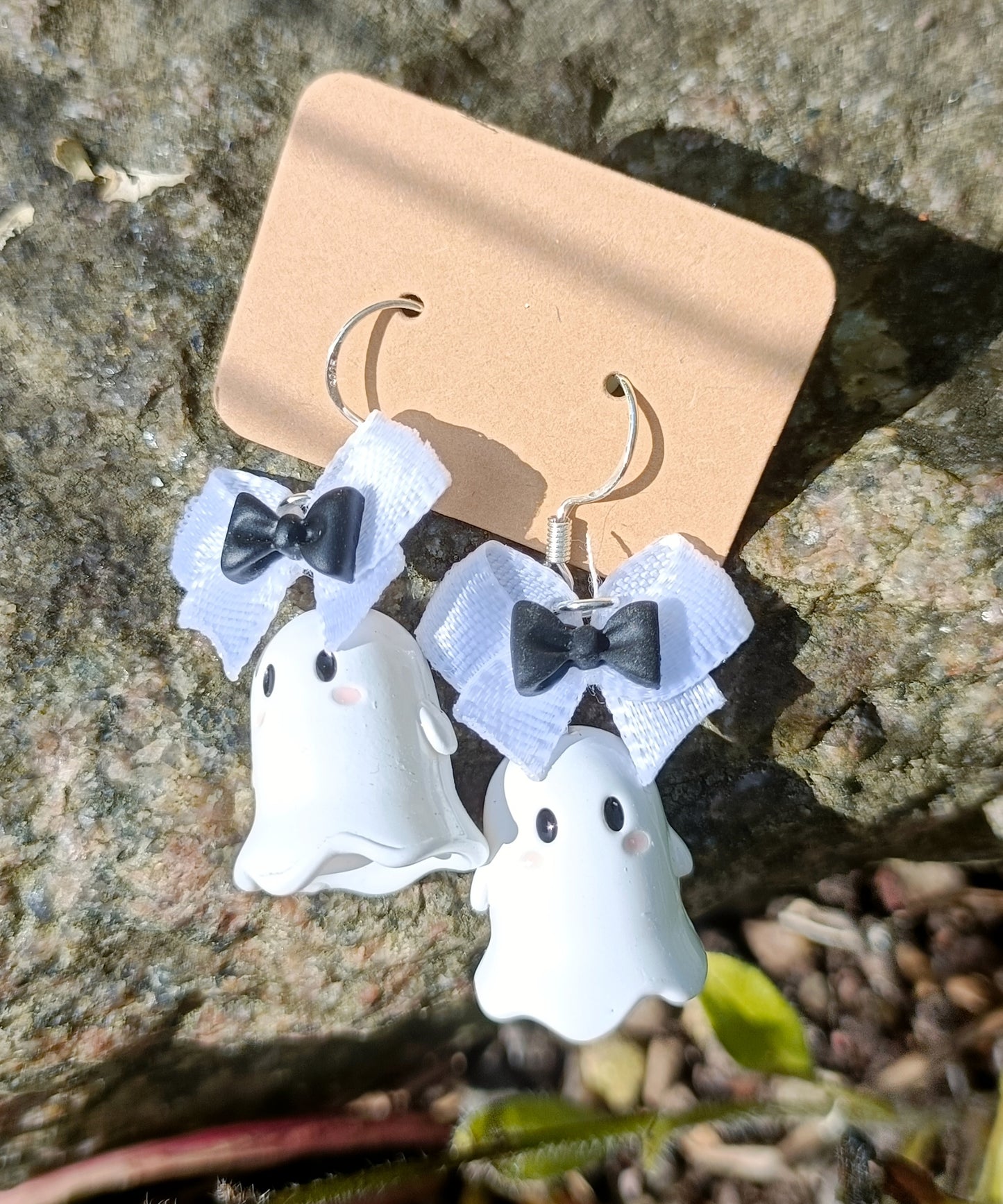 Ghost & Bow Earrings