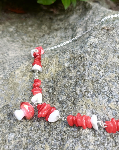 Fly Agaric Mushroom necklace