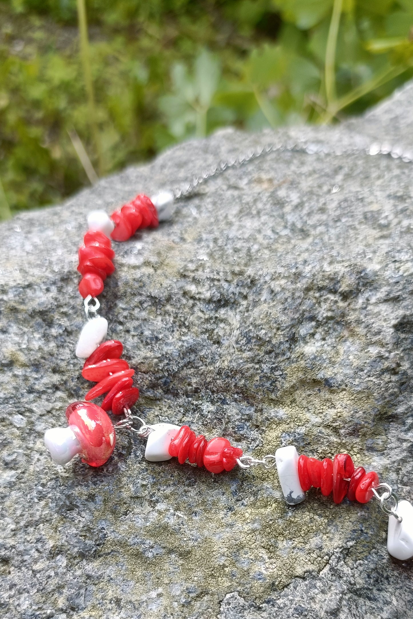 Fly Agaric Mushroom necklace