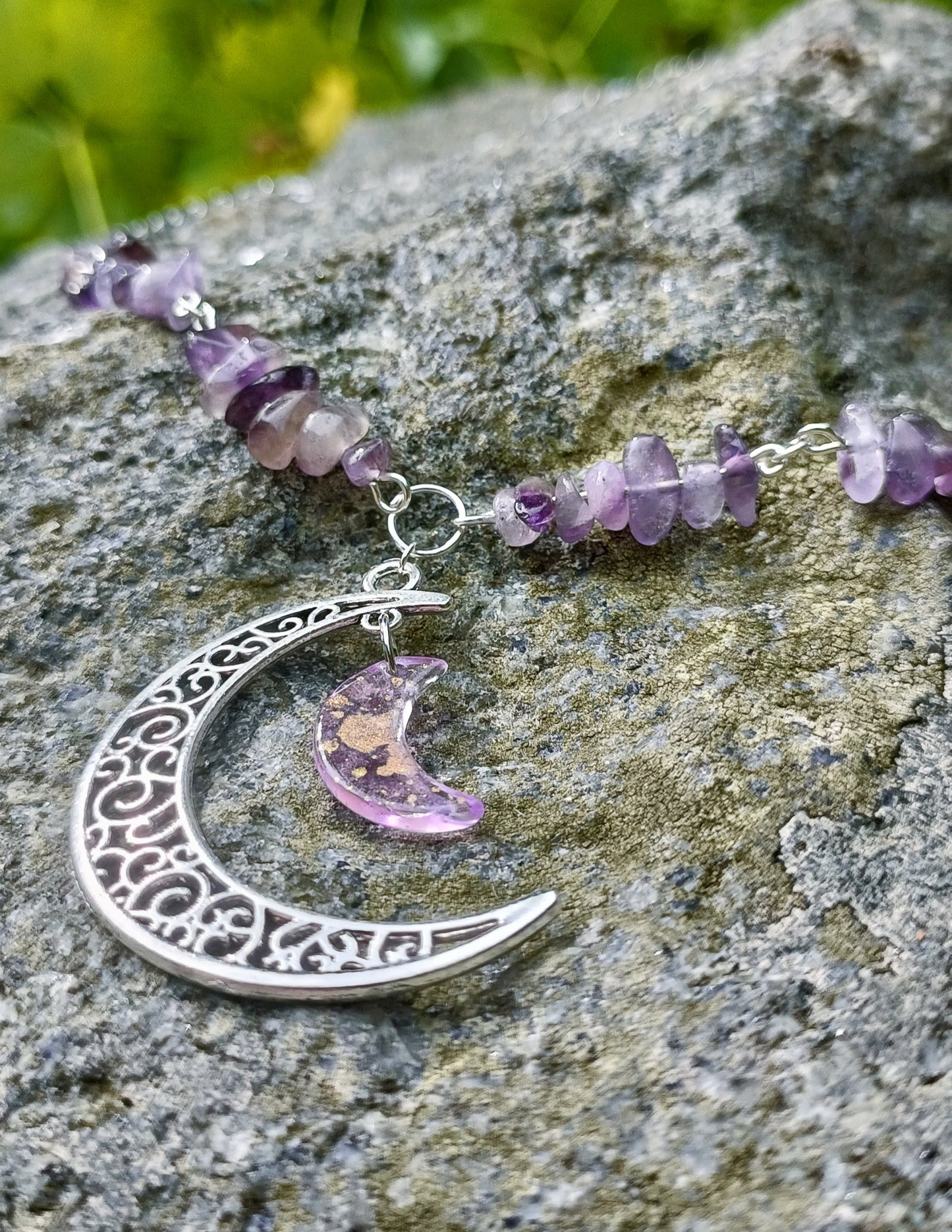 Crescent moon necklace