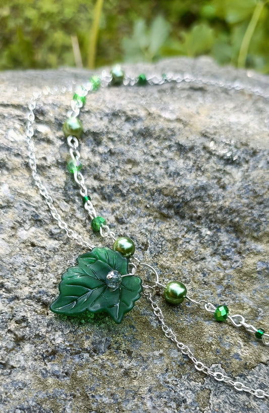 Maple leaf necklace