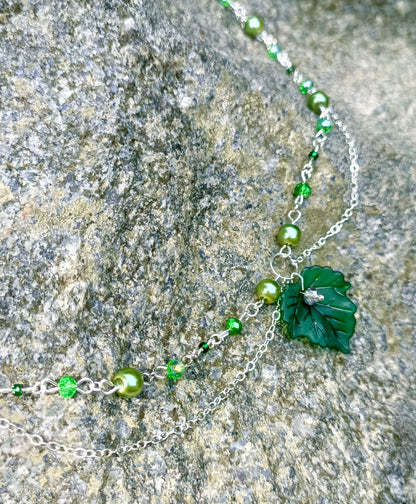Maple leaf necklace