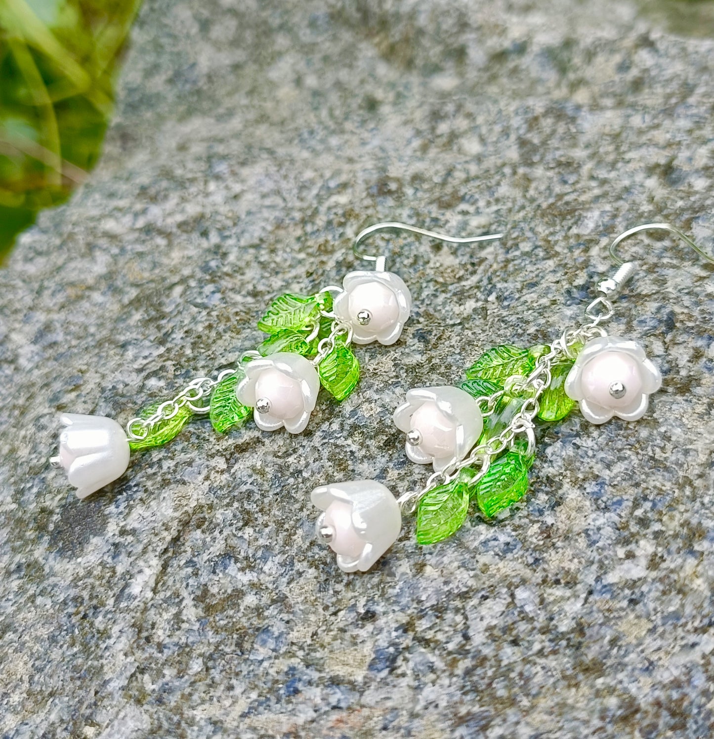 Falling flower earrings