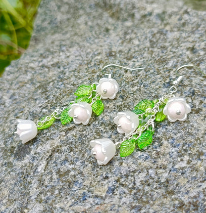 Falling flower earrings