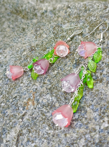 Falling flower earrings