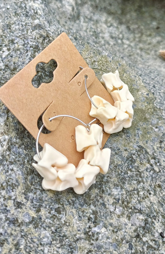Snake spine hoop earrings