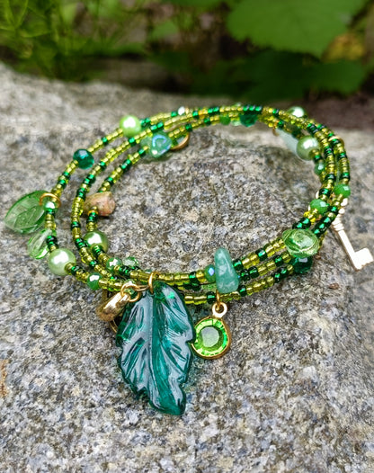 Glass Charm Bracelet