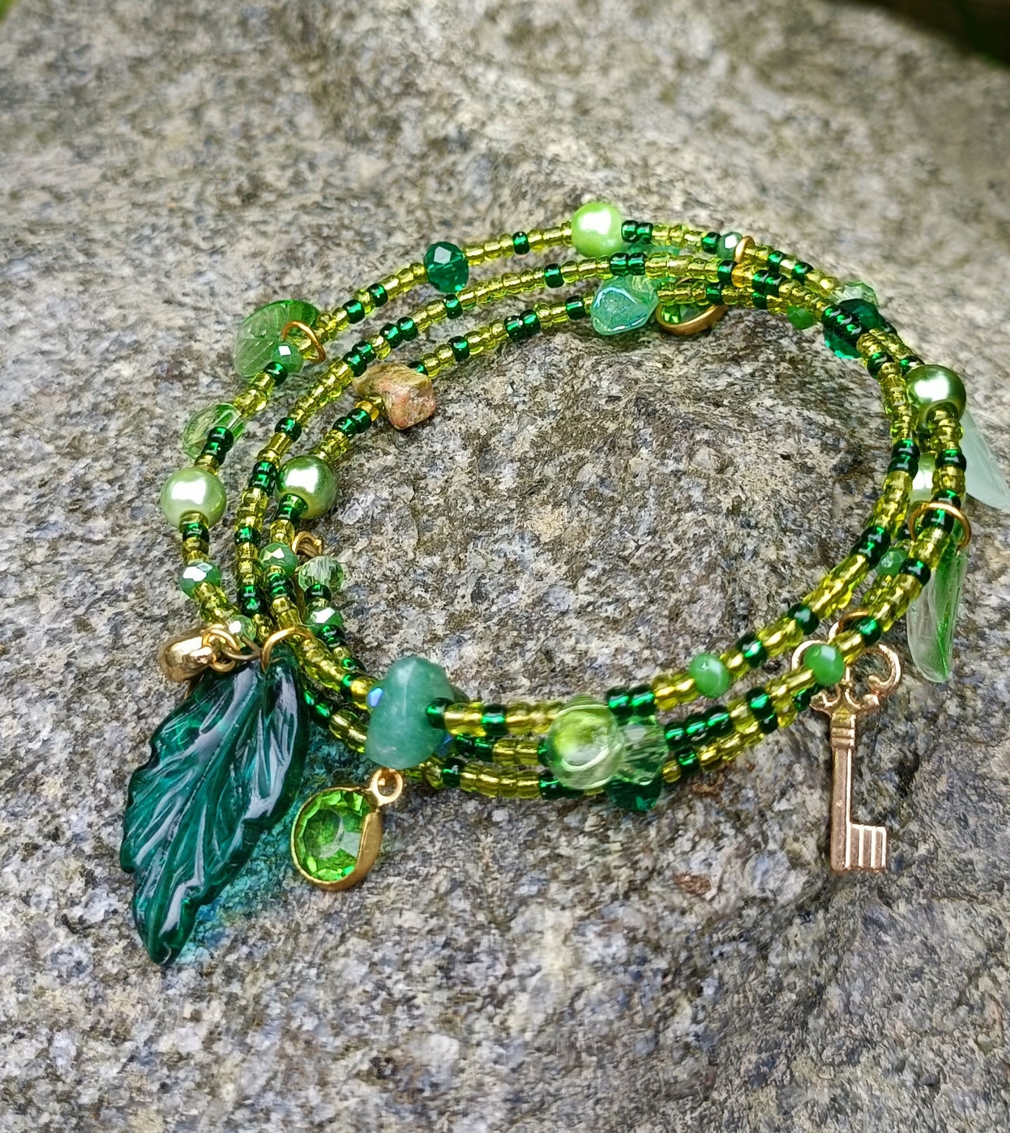 Glass Charm Bracelet