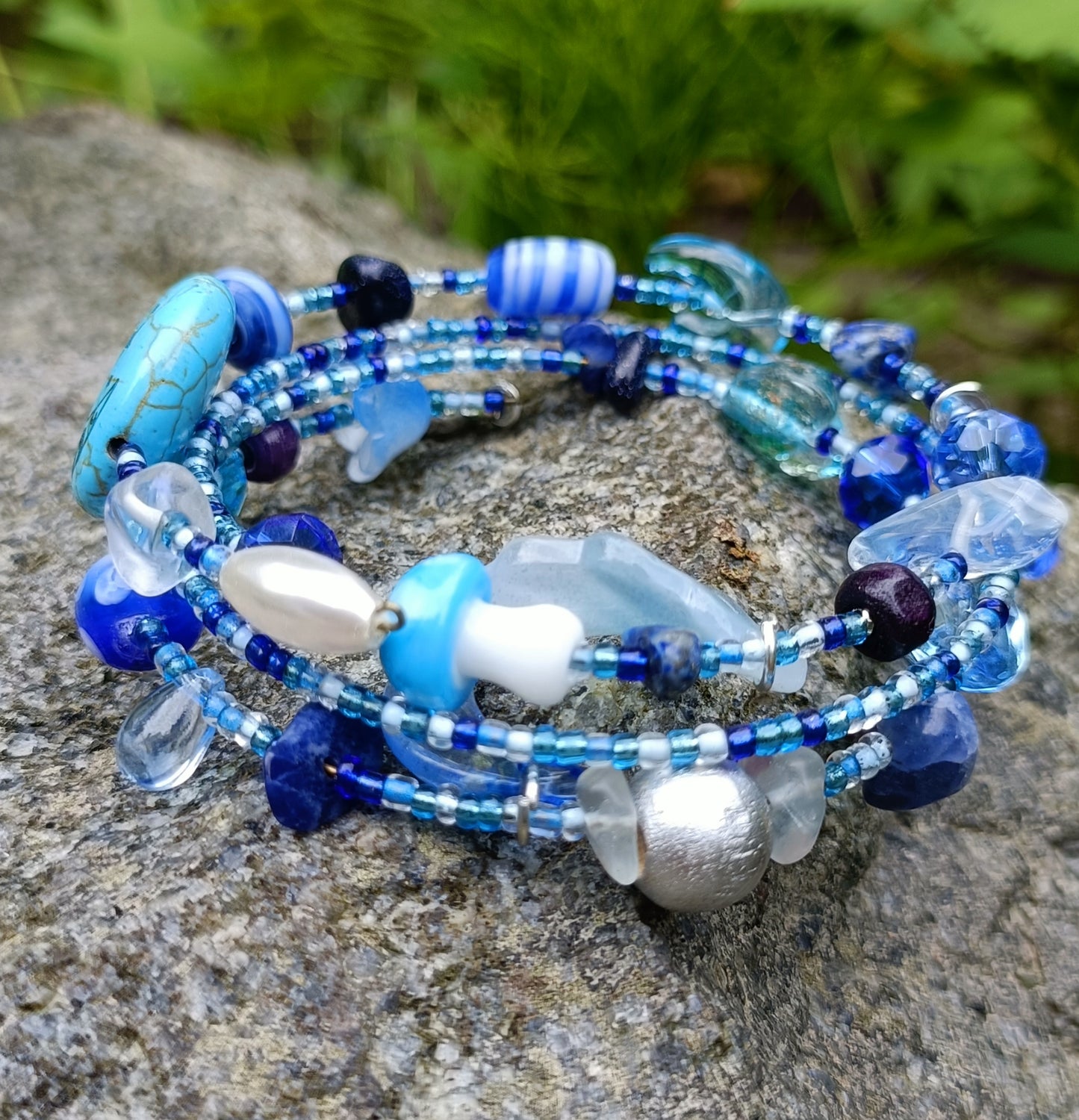 Glass Charm Bracelet