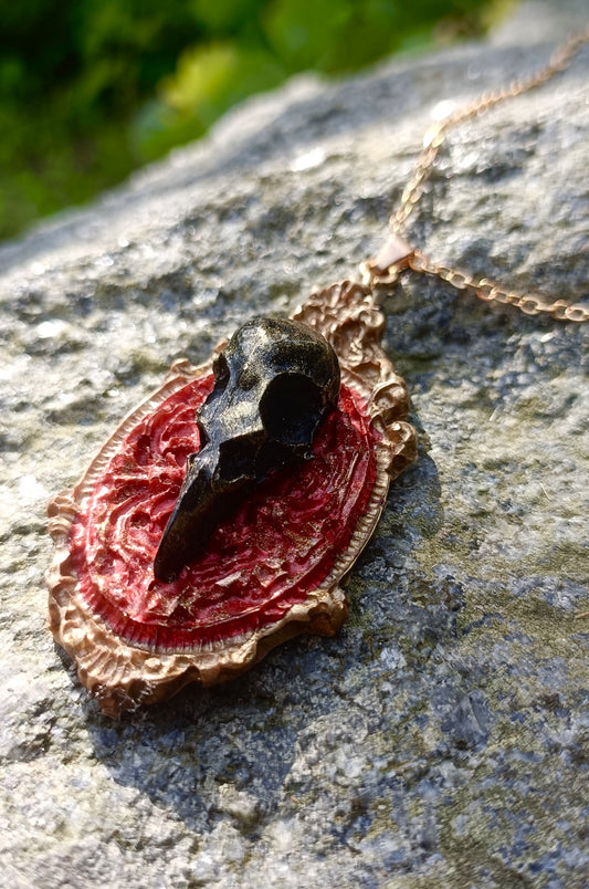 Raven Skull Pendant