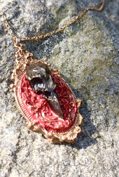 Raven Skull Pendant