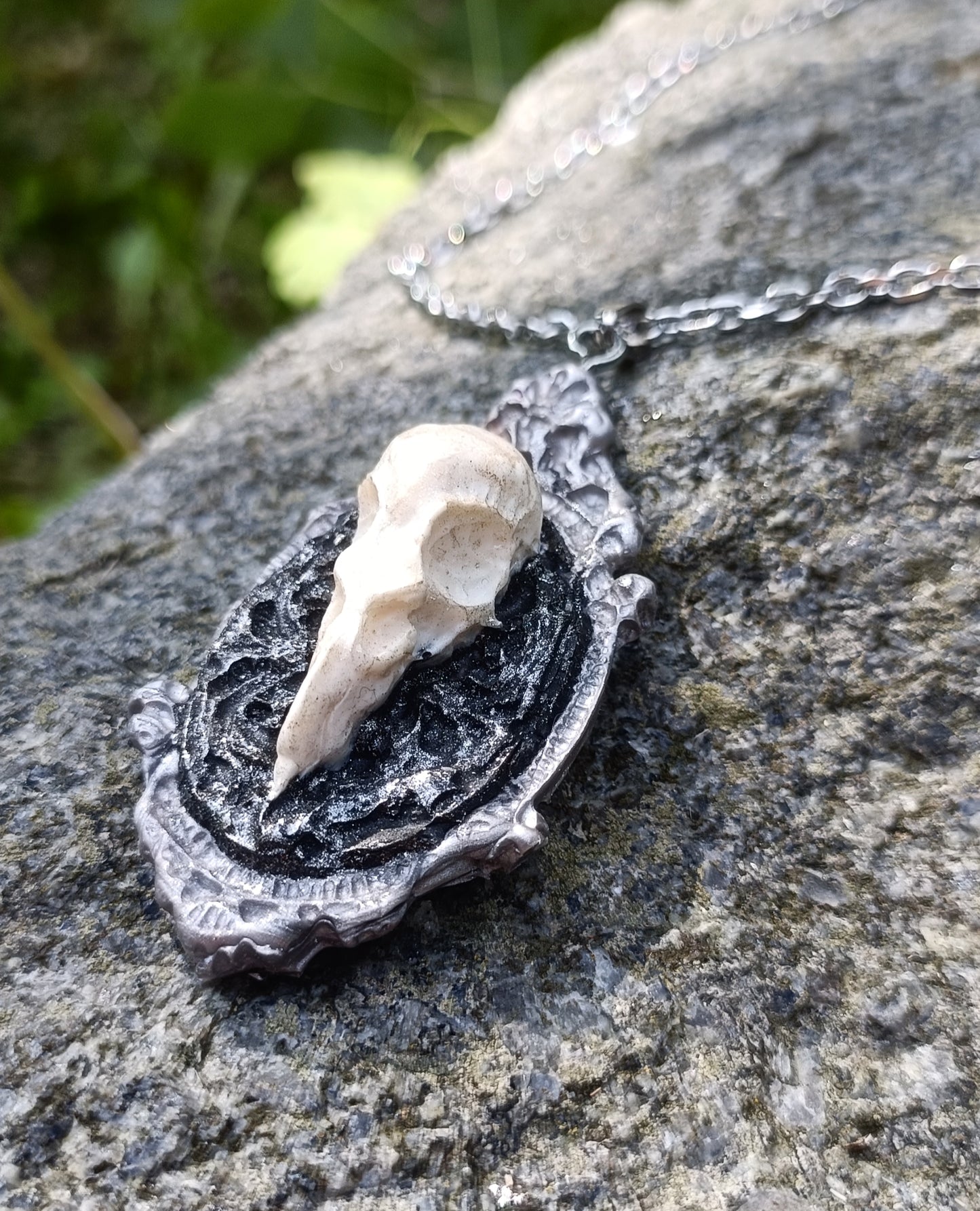 Raven Skull Pendant