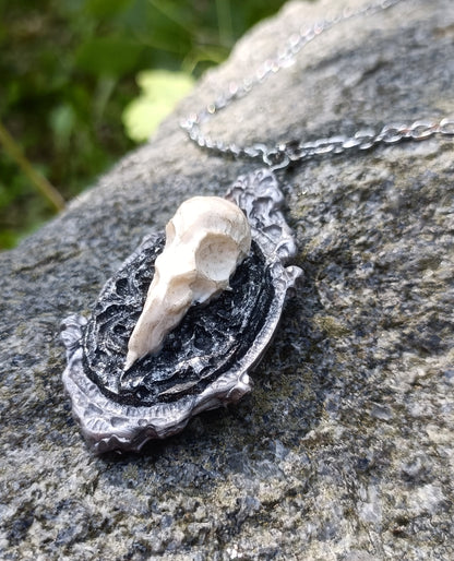 Raven Skull Pendant