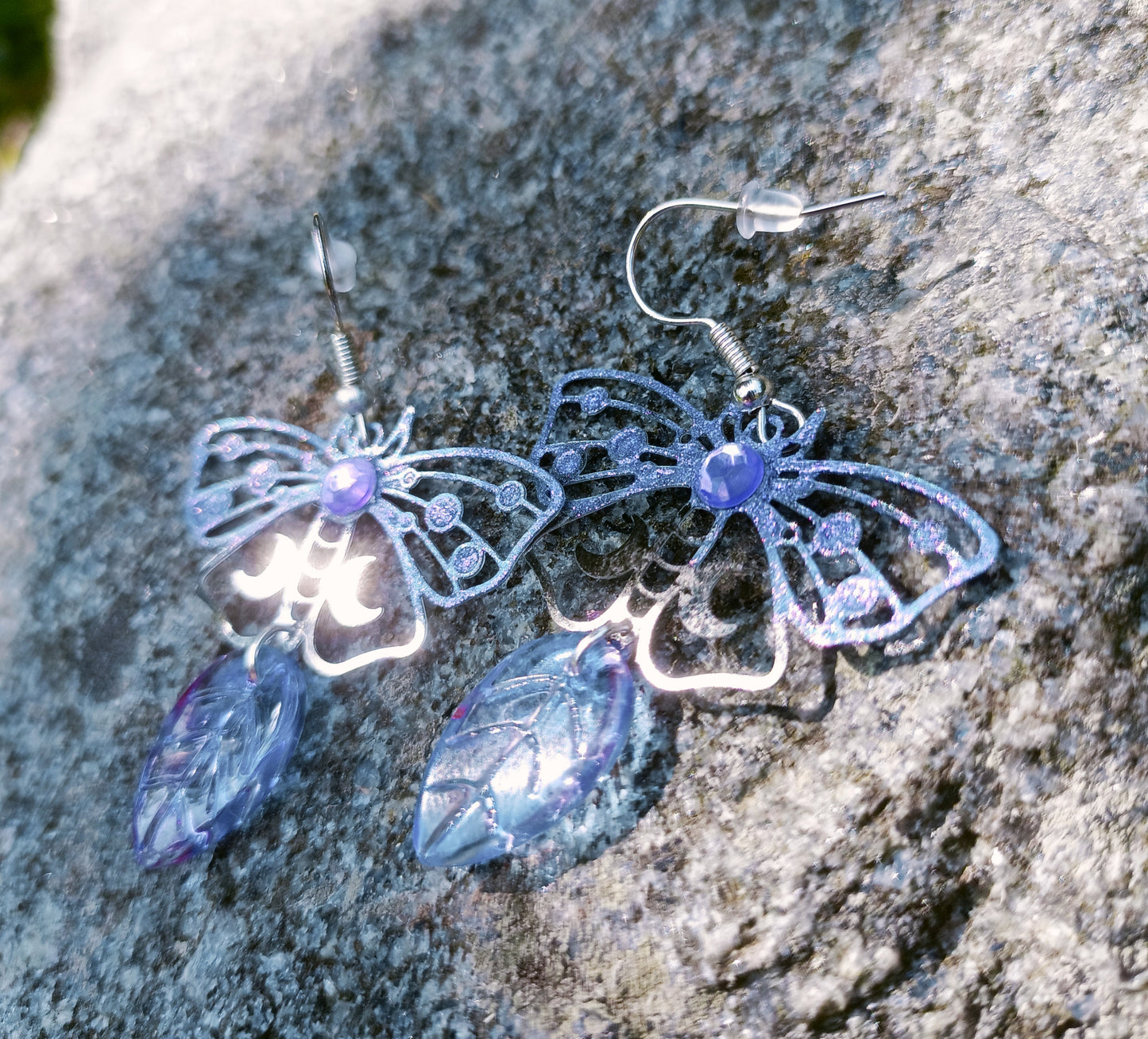 Moon Moth Earrings