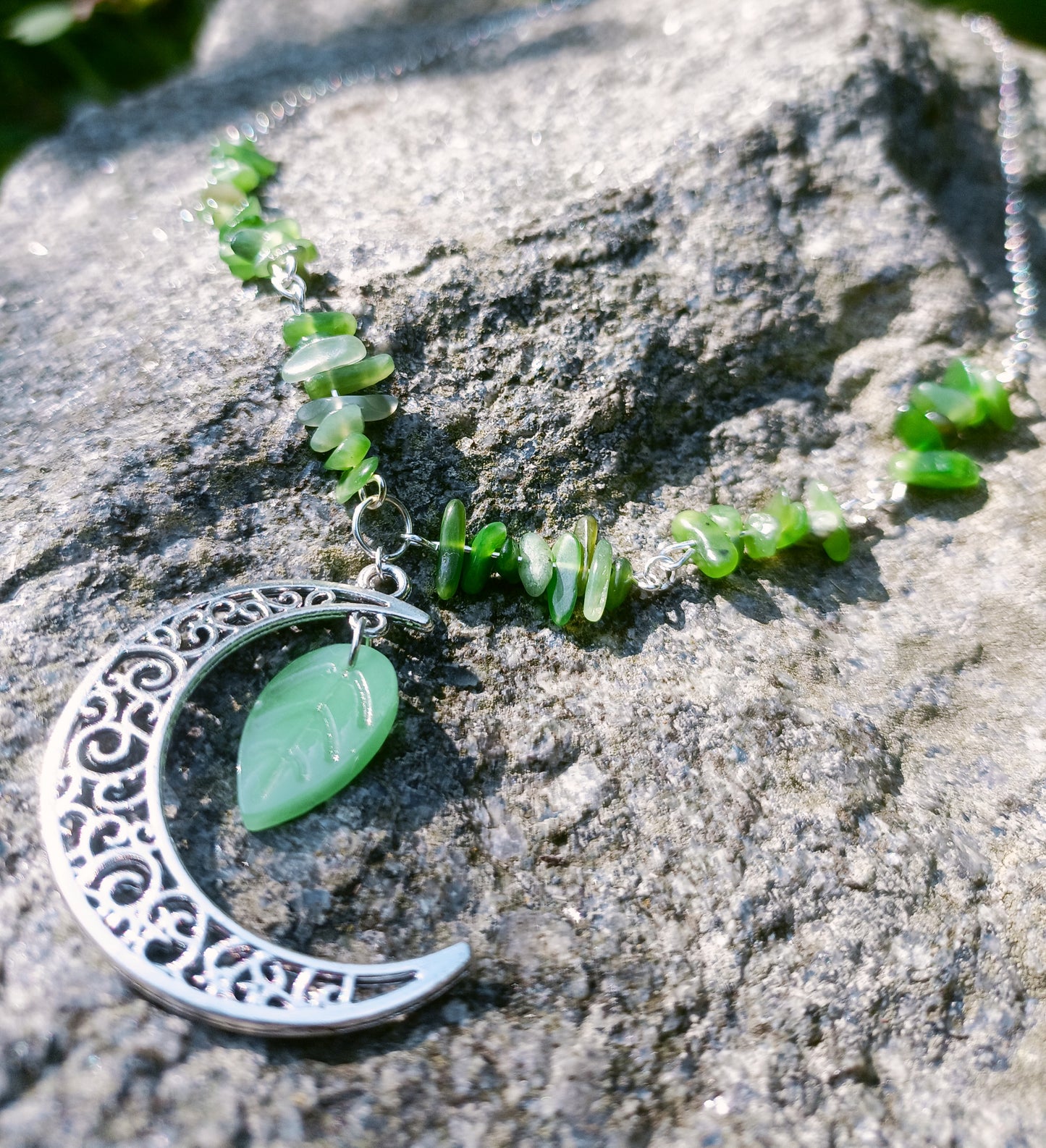 Crescent moon necklace