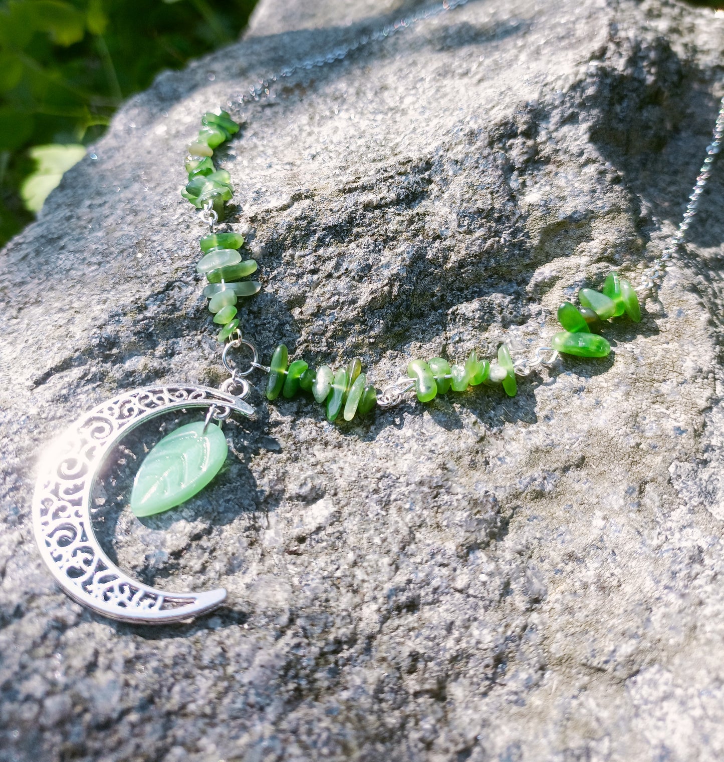 Crescent moon necklace